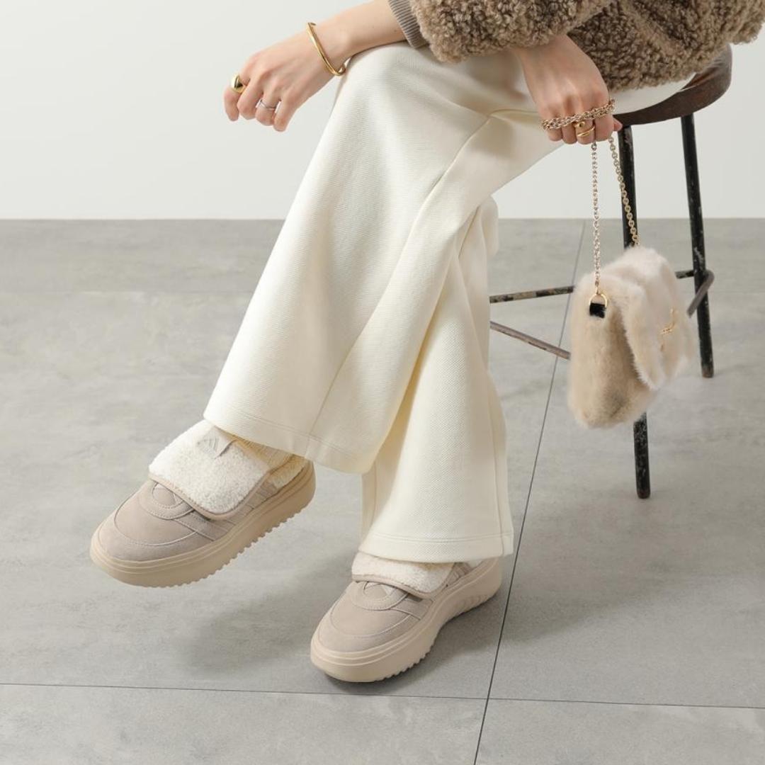 激レア✨ 韓国限定 adidas グランドコートミュール 24.5 ベージュ