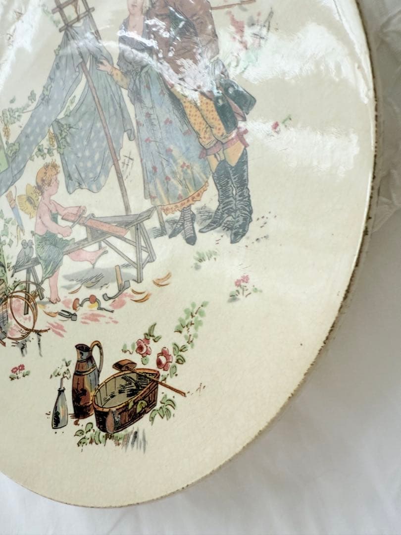 サルグミンヌ アンファンリシャール アンティークプレート フランスアンティーク