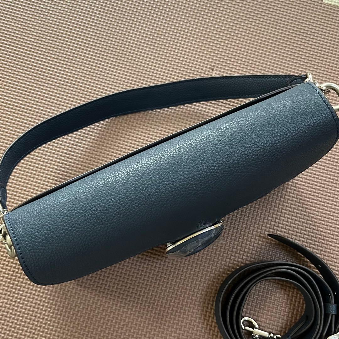 【大人気】コーチ タビー 26 ショルダーバッグ ネイビー アウトレット