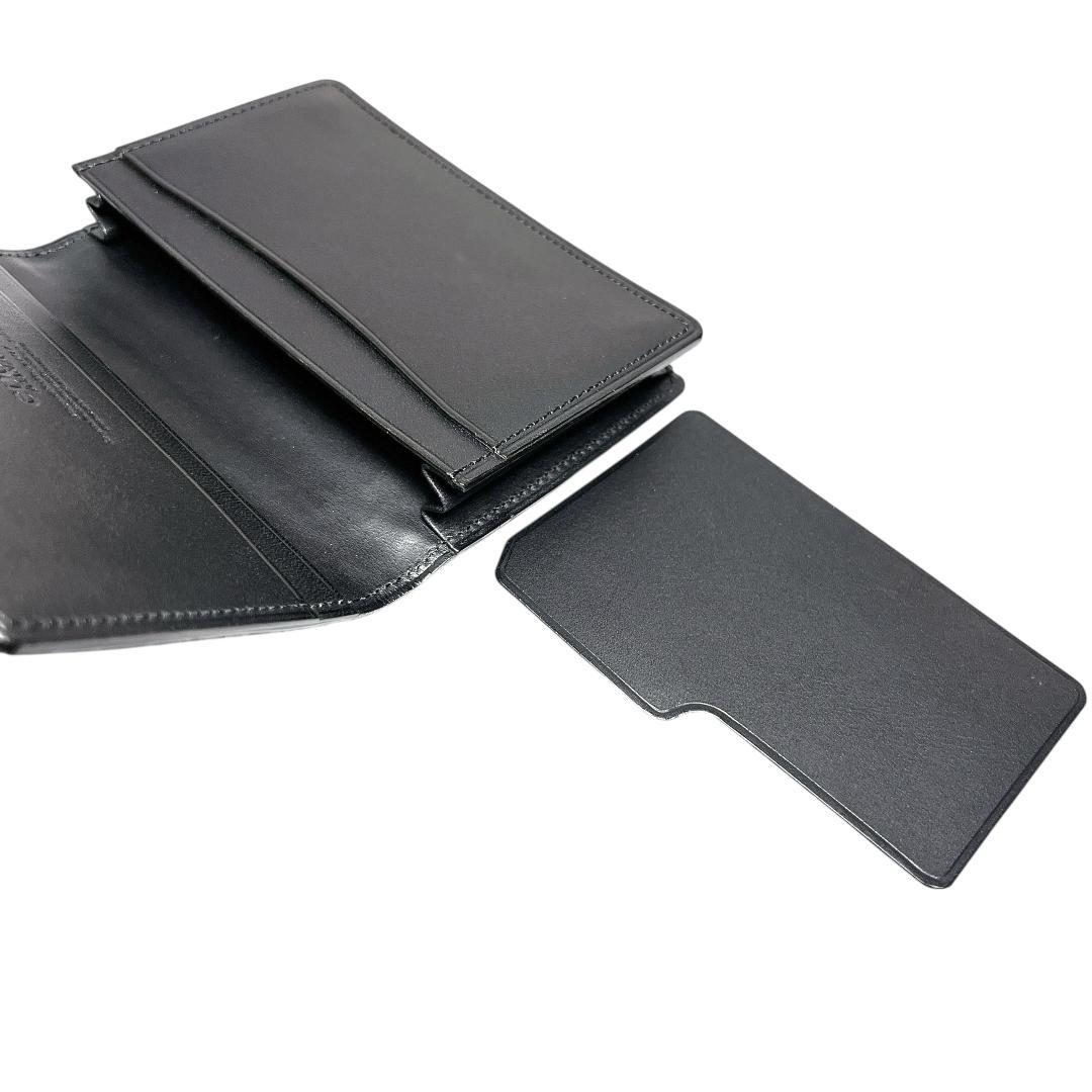 クロコダイル ビジネス用 名刺入れ epoi GANZO 黒 光沢　わに革