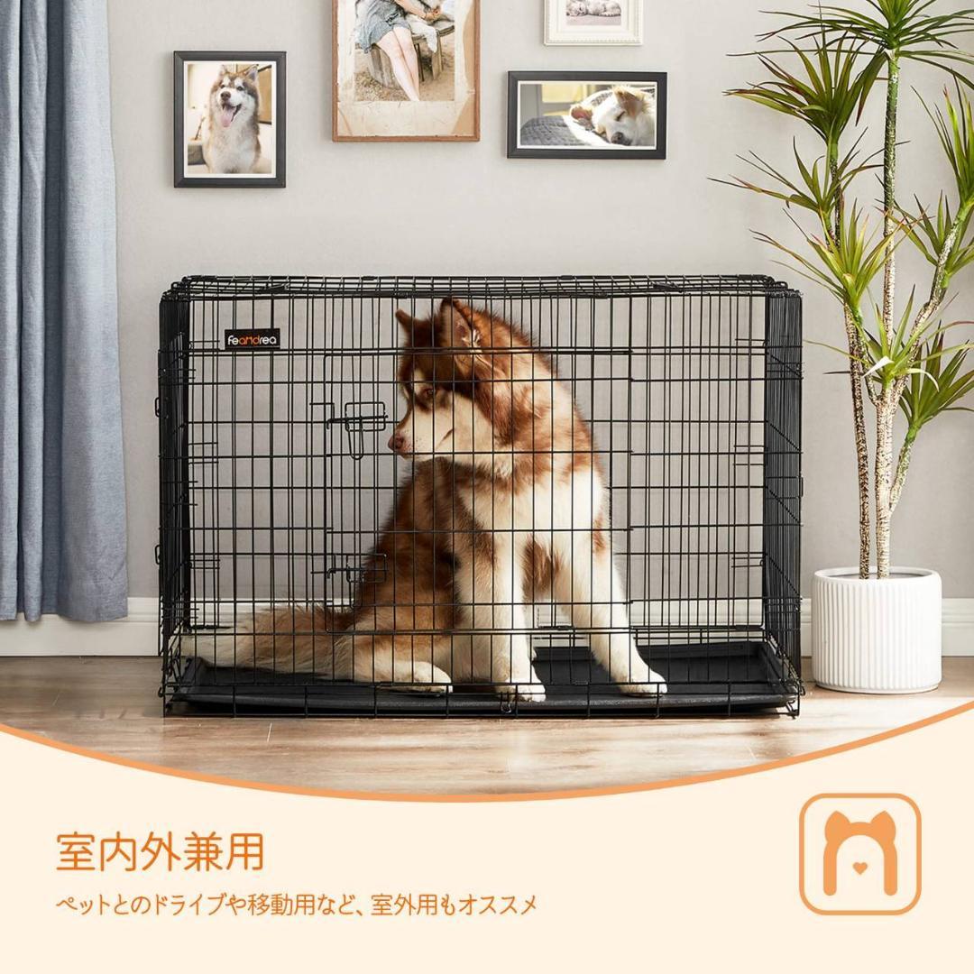 屋内外で使用可能な折りたたみ式ペットケージ