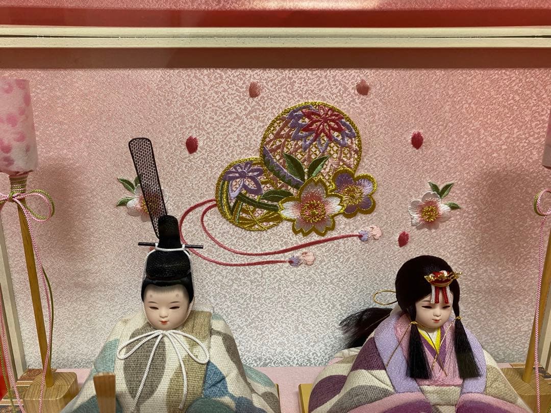 木目込み人形　アクリルケース入・ひなろこ　工房ゆうき