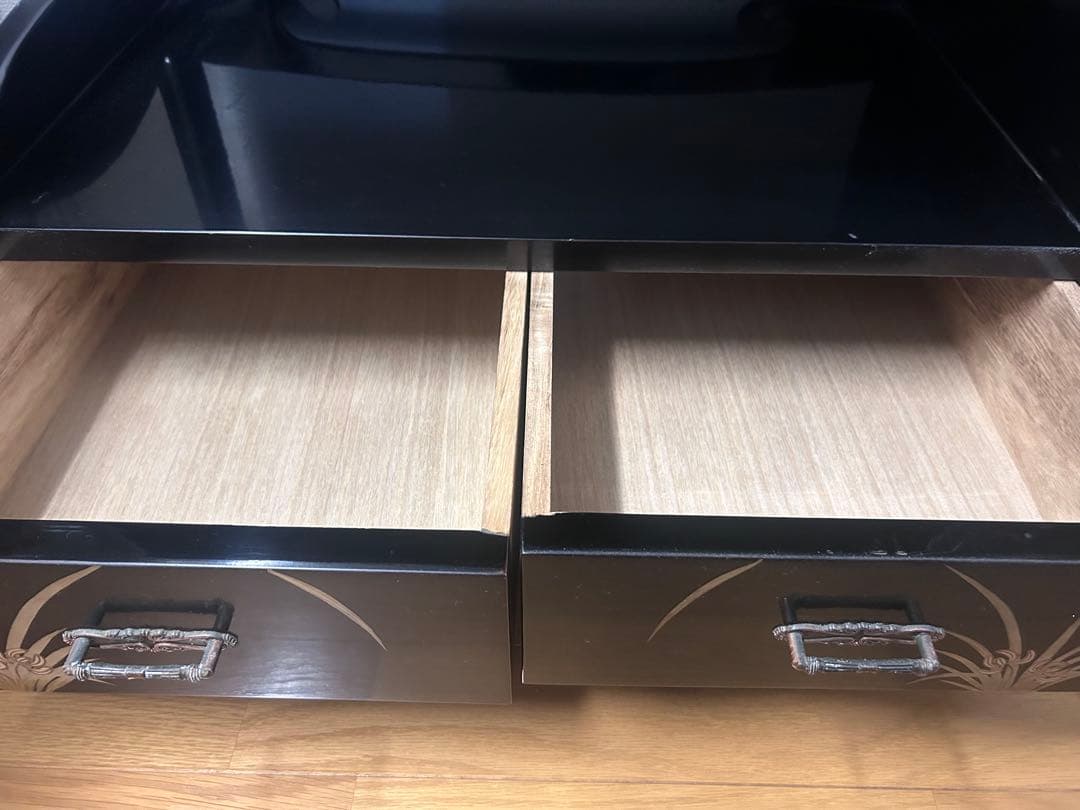 アンティーク 和家具 飾り棚 茶棚 キャビネット 漆塗り