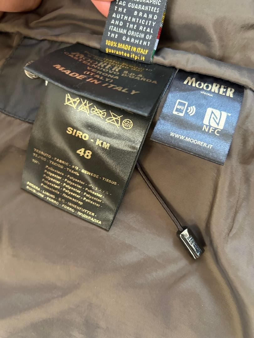 【美品】MOORER SIRO KM ダウンジャケット48