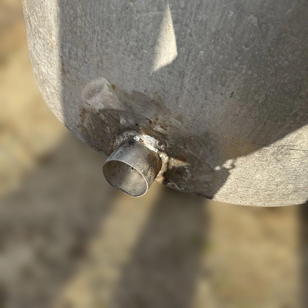 ステンレス製 寸胴丸型大型鍋 排水穴付き（業務用調理、染色等）【たのメル便】