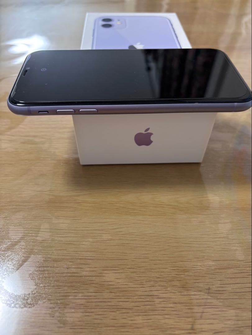 Apple iPhone11 64GB パープル　箱付き　iPhoneケース付き