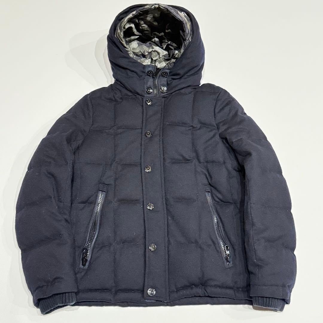 ✨美品 L✨ナノユニバース 西川ダウン リモンタ 迷彩 別注 フランスダウン