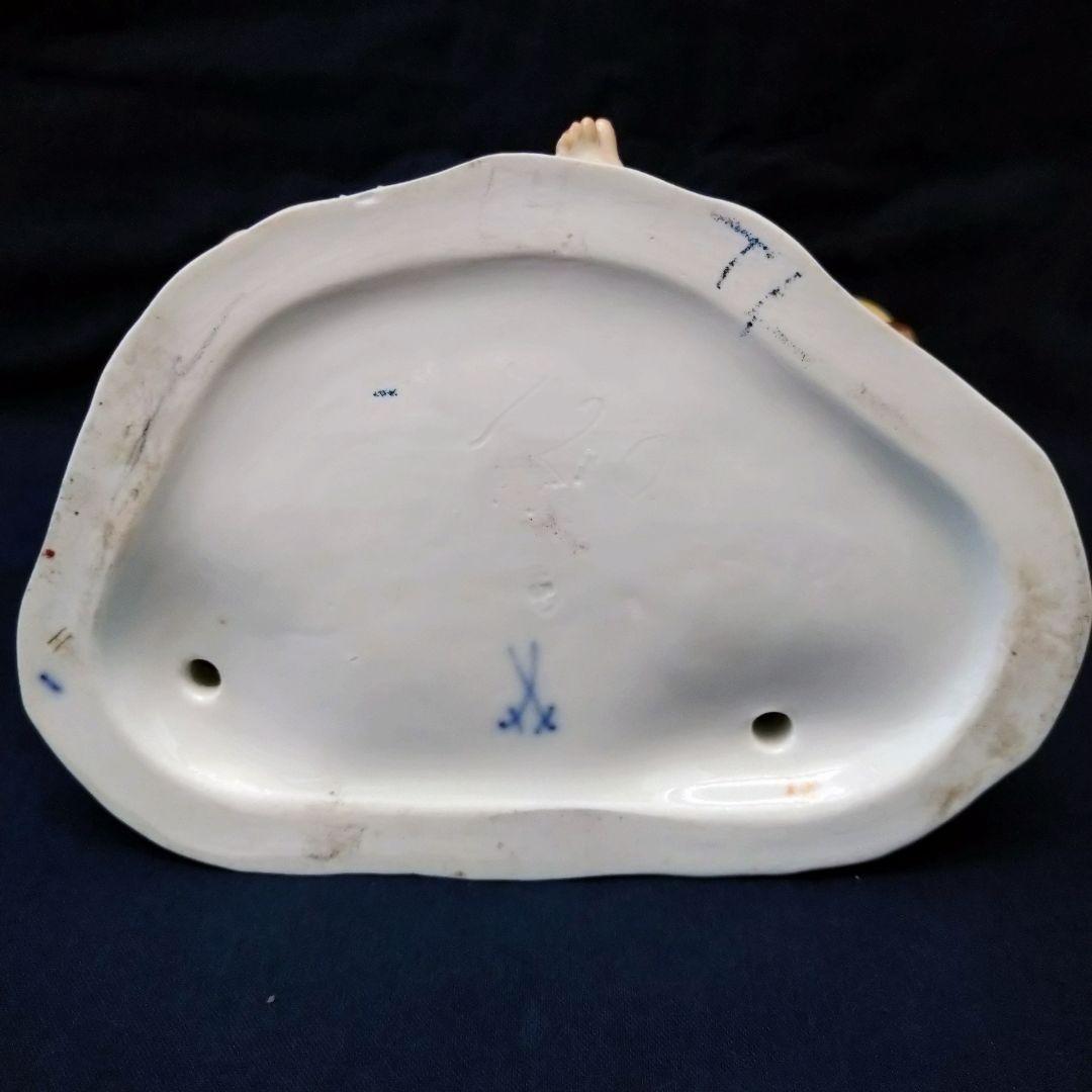 T・I✤1924年以前マイセン（Meissen）『ガチョウ売りと婦人』