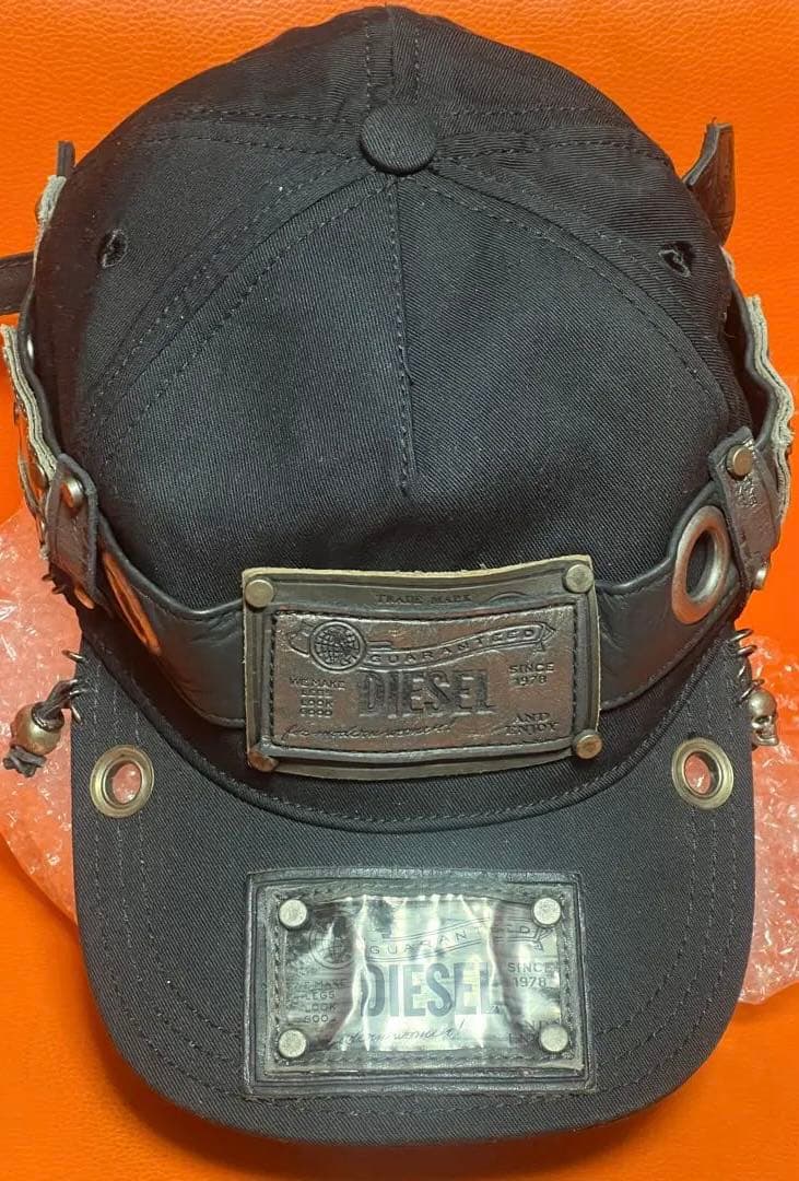 DIESEL ディーゼル　CAP ブラック　カスタムキャップ　アーカイブ