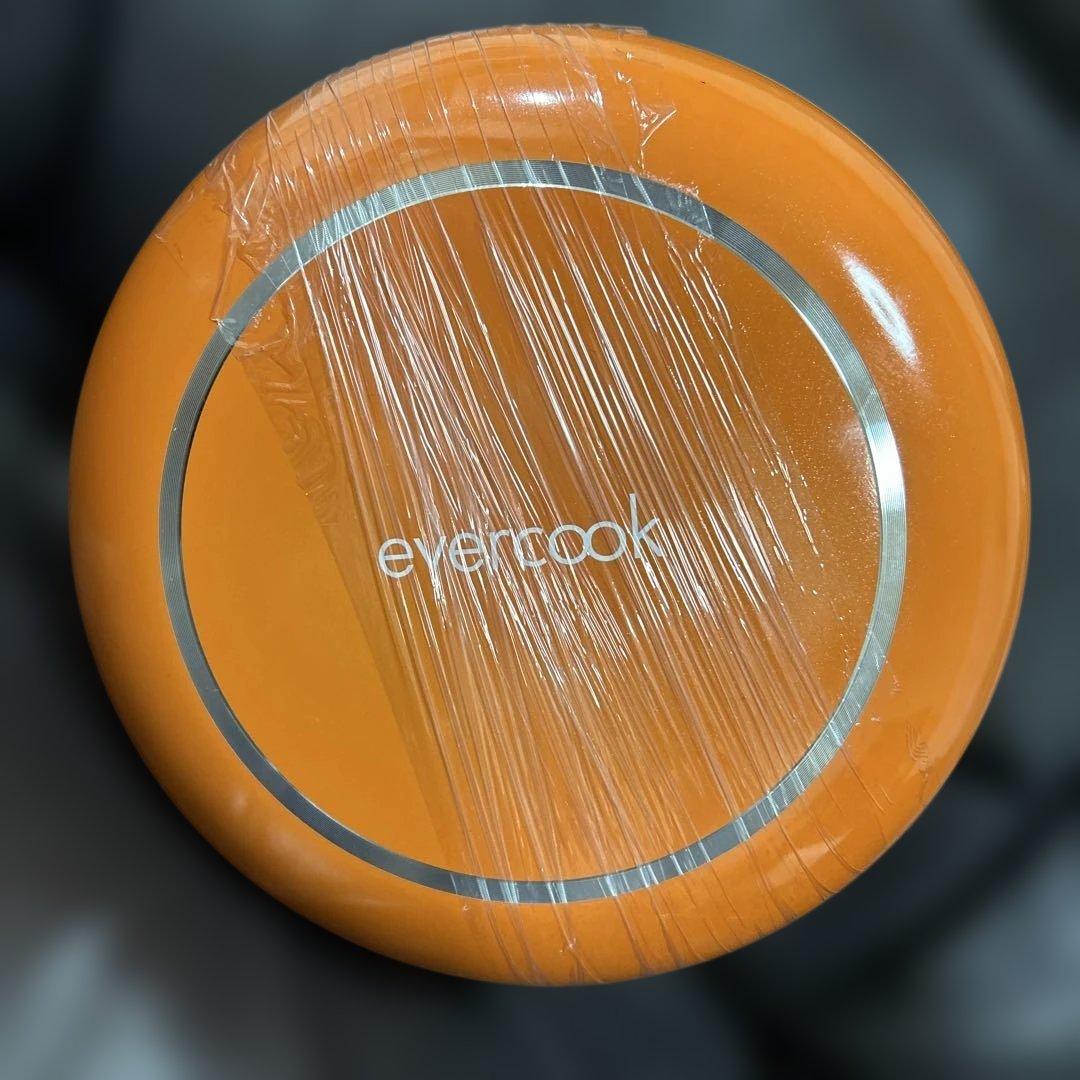 evercookエバークック フライパン6点セット着脱式ガス火専用 オレンジ