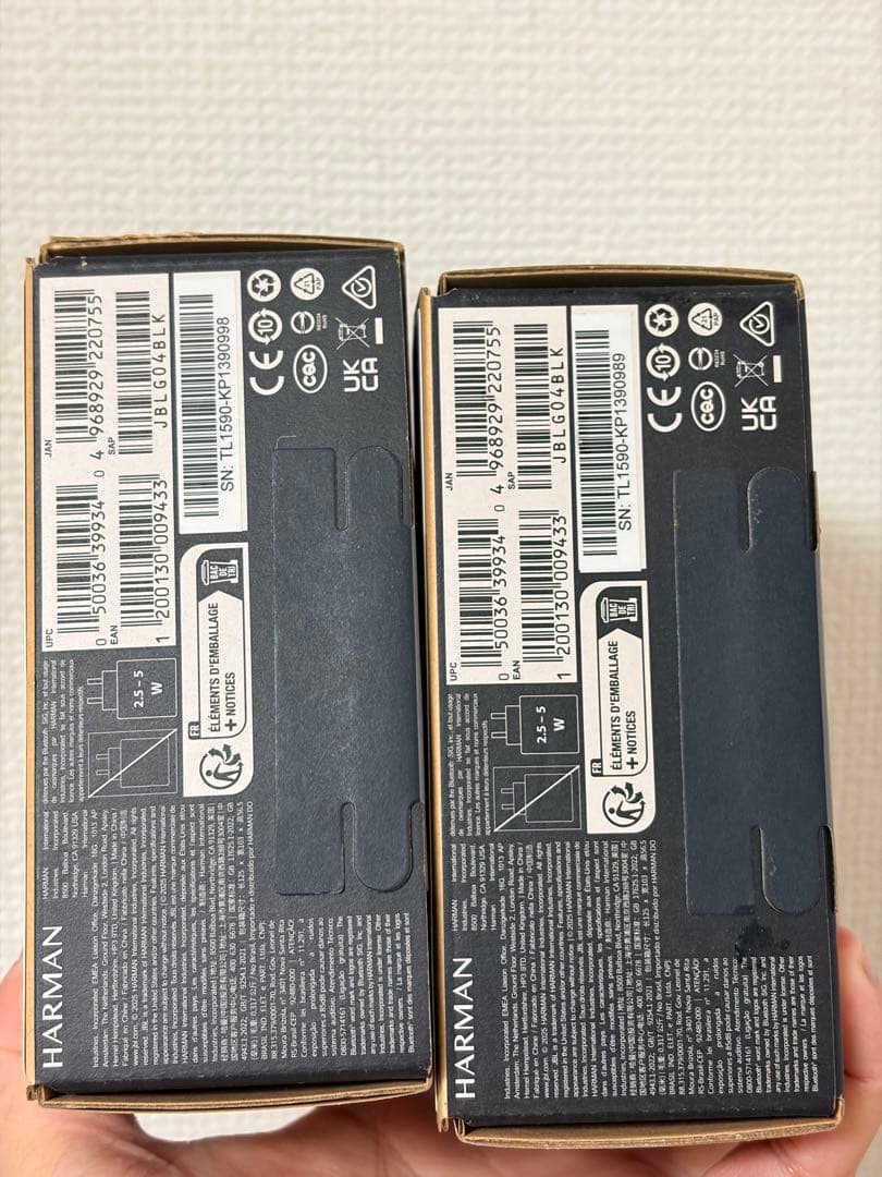 2 x JBL GO4 ブラック ワイヤレススピーカー