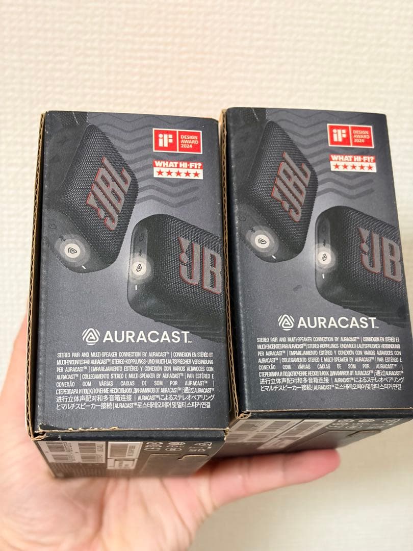 2 x JBL GO4 ブラック ワイヤレススピーカー