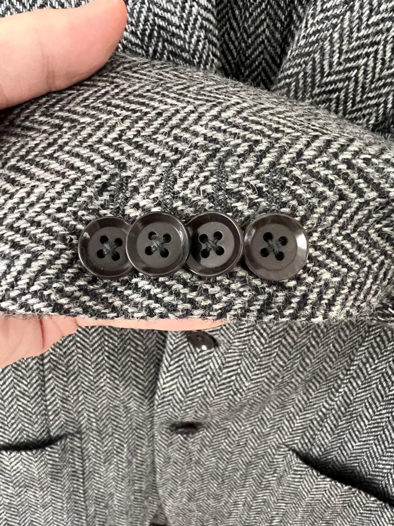 美品: Ring Jacket ×guji ヘリンボーン ジャケット