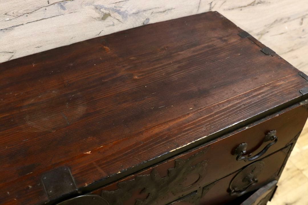 GMIS224○時代箪笥 仙台箪笥 和家具 整理箪笥 アンティーク 古道具 民