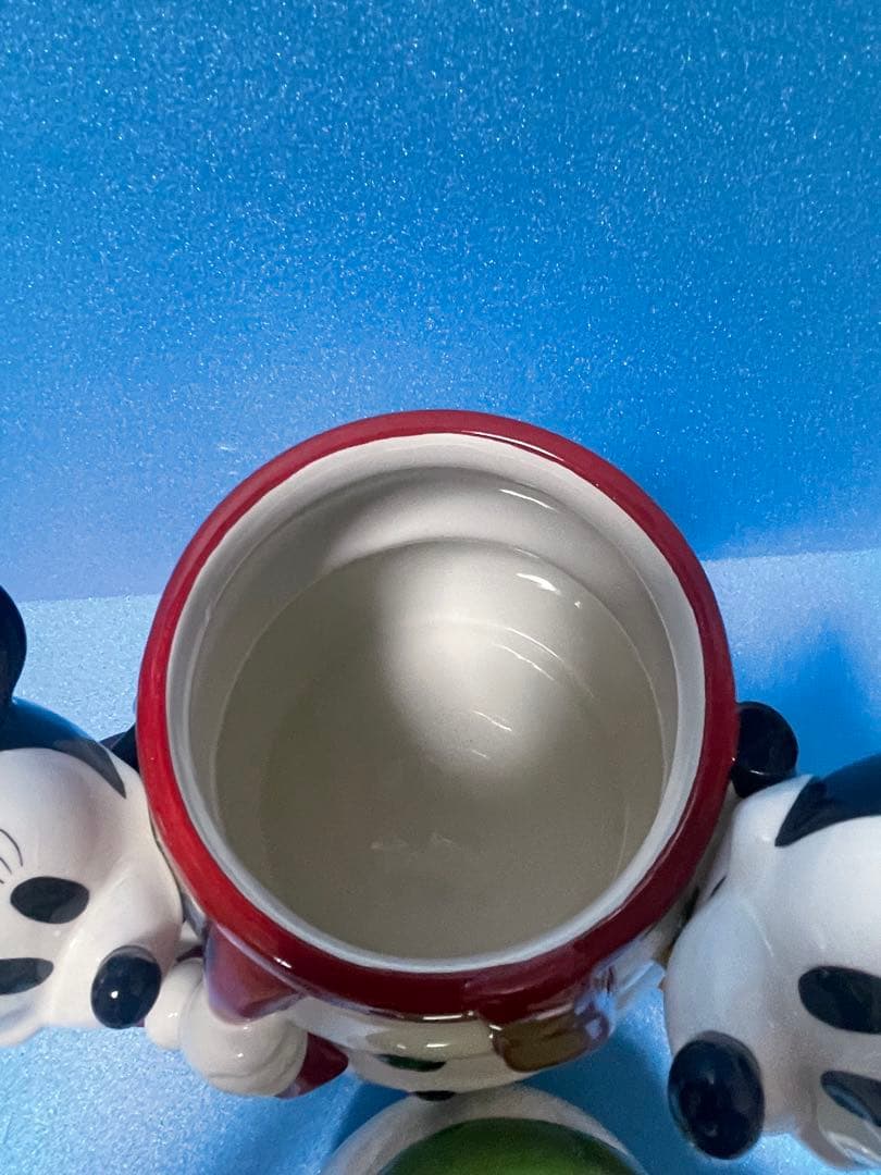 ディズニー　ミッキーマウス&ミニーマウス&雪だるま　クッキージャー　フィギュア