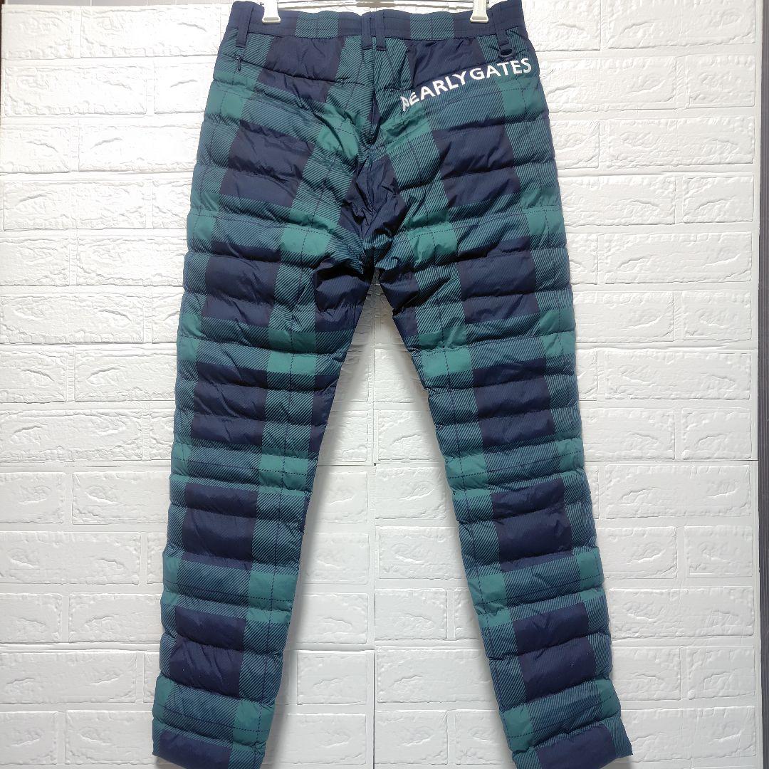 パーリーゲイツ★ ストレッチタフタ ブラックウォッチプリント中綿パンツ