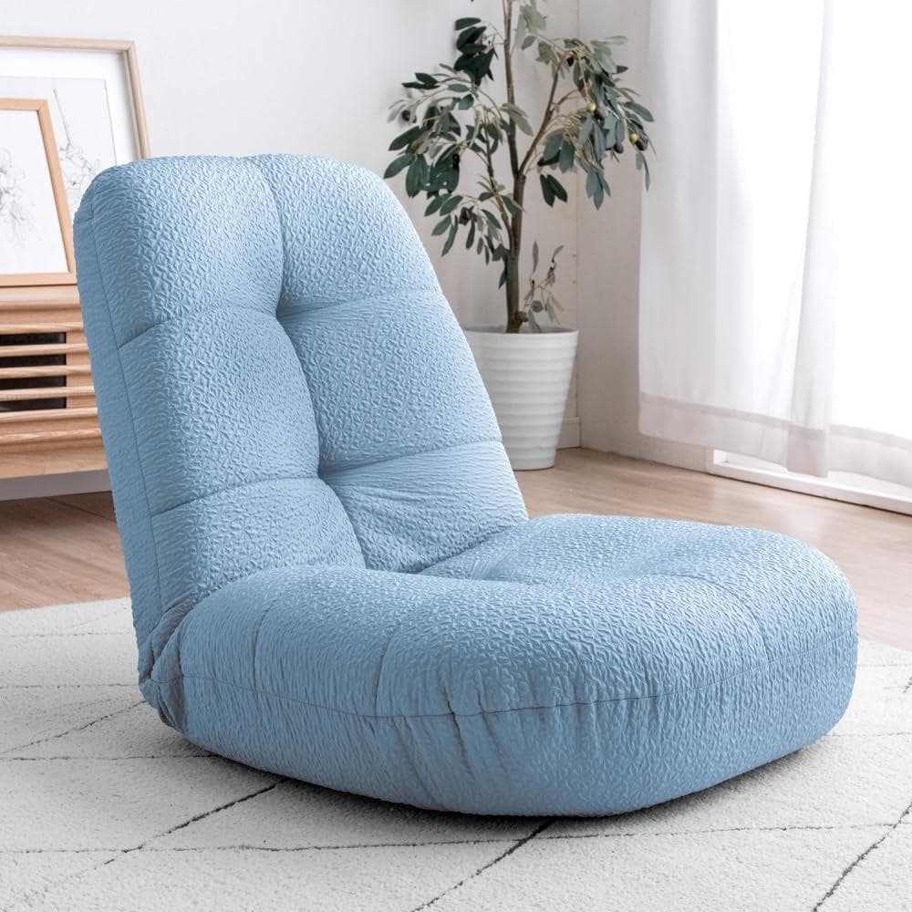 座椅子 あぐら座椅子 リクライニング ふわふわ　チェア　コンパクト　新品　匿名