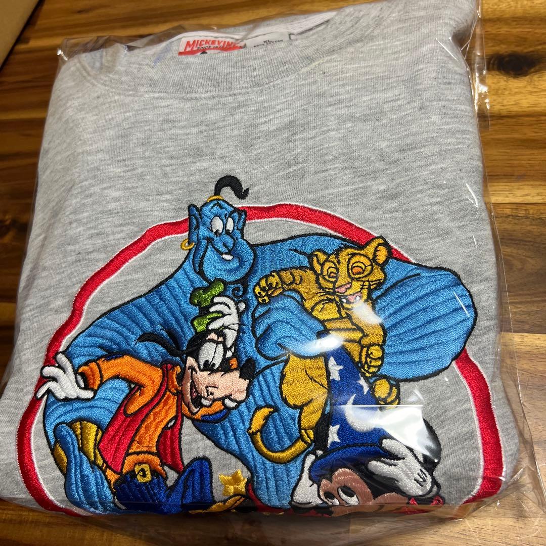【希少XL】Disney 25周年記念刺繍トレーナー ミッキージニー　スウェット