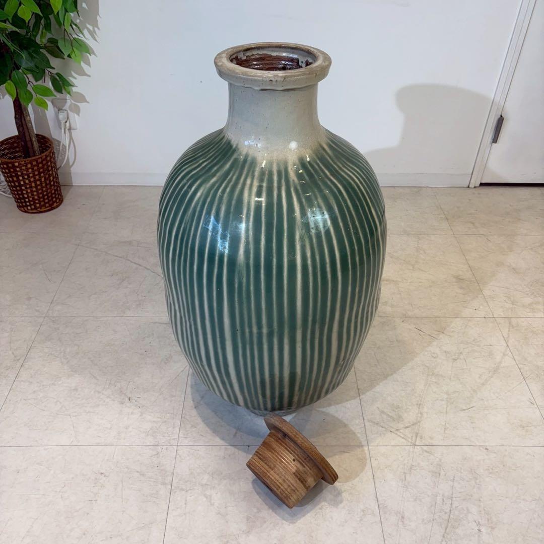 信楽焼 大壷 水瓶 陶磁器 壷 茶壷 酒壺 茶道具 雨だれ