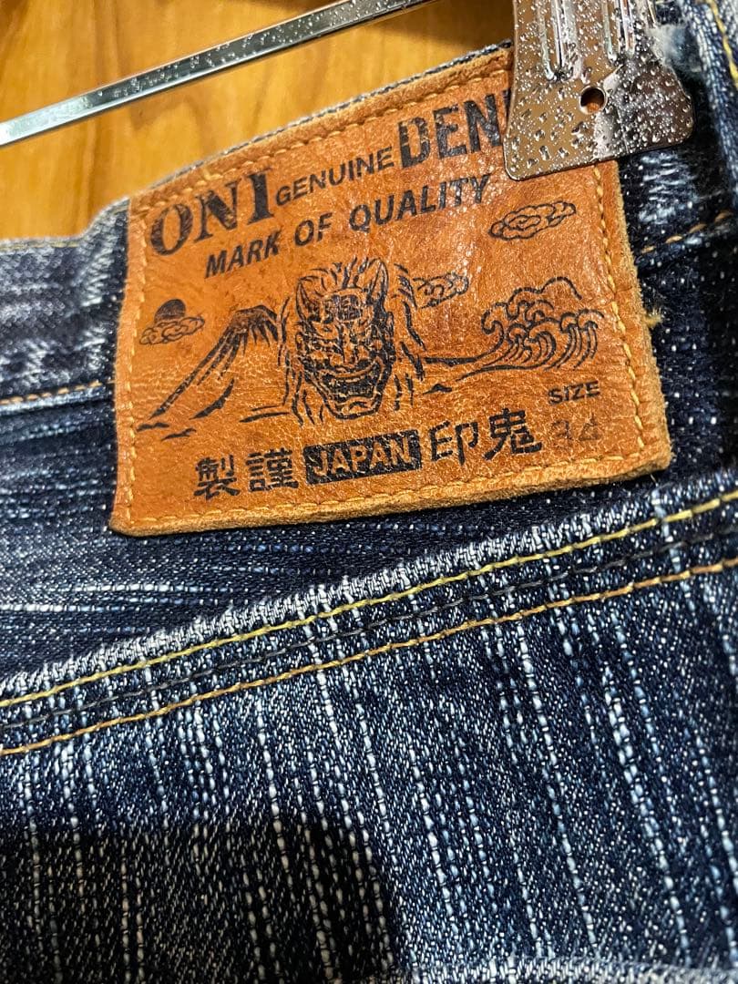 鬼デニム　セルビッチ　34 アメカジ　生地厚　バイカー