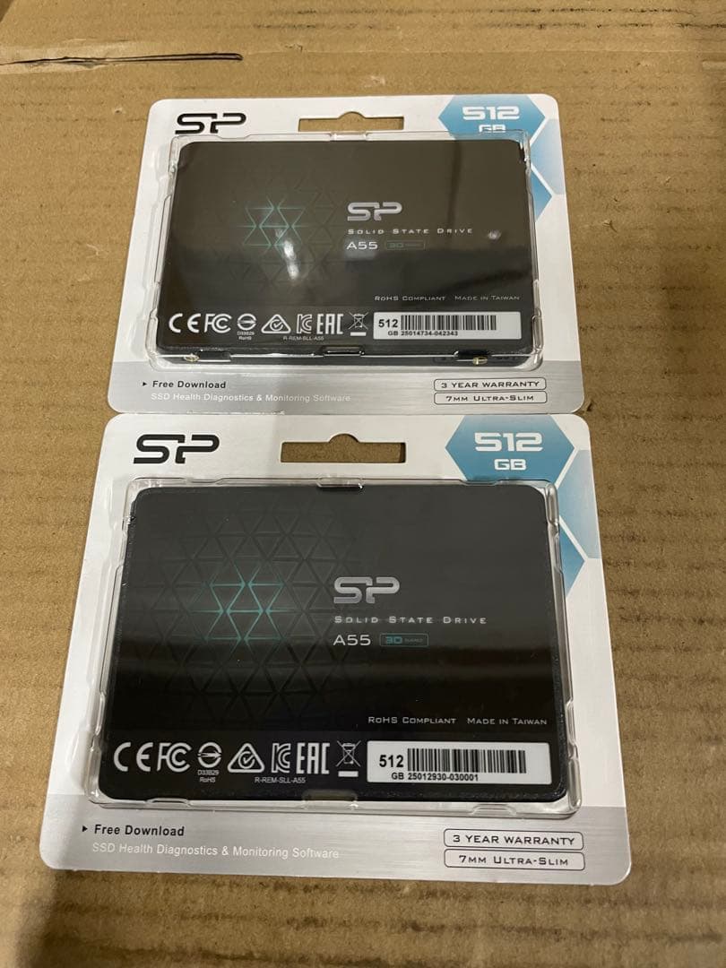 Silicon Powerシリコンパワー SSD512GB2個