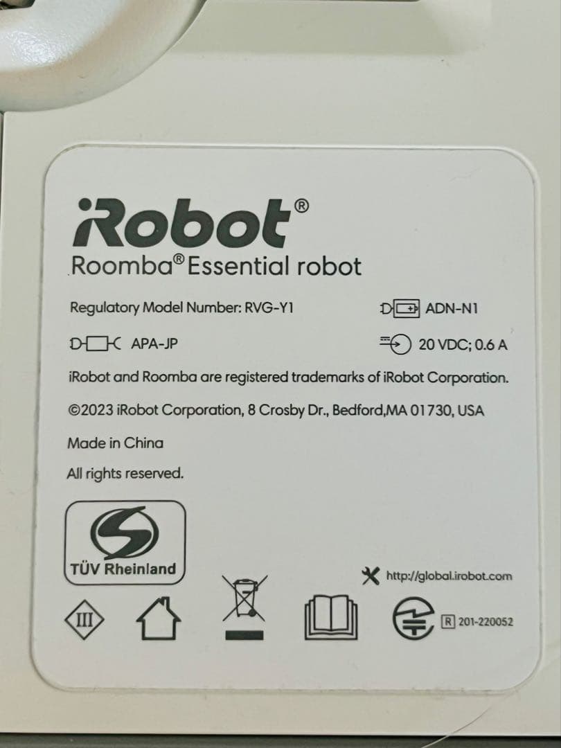 最終値下げ❣️iRobot掃除ロボットRVG Y1モデル「良品」