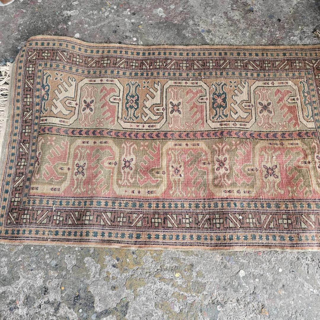 【q108/i9】オールド キリム ？ 敷物 絨毯 トライバルラグ