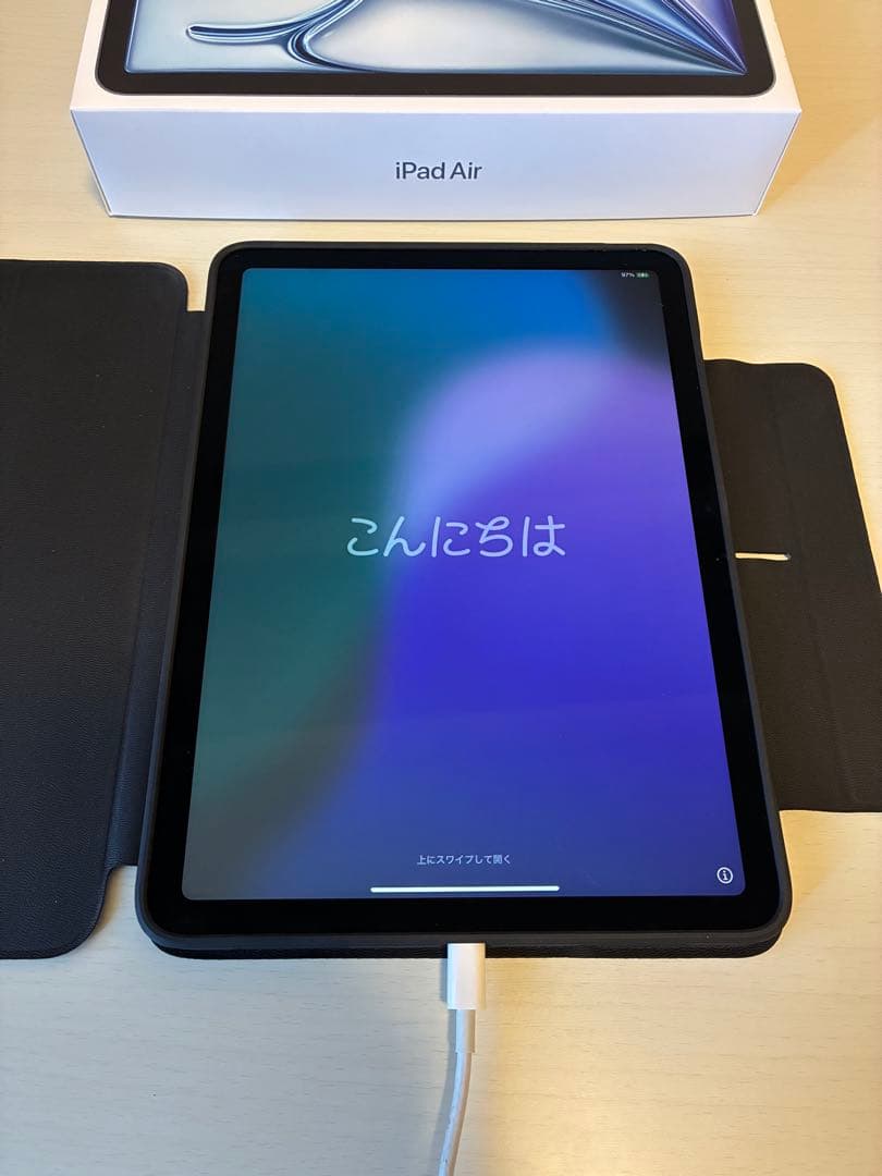 アップルケア付　iPad Air M2 256GB 11インチ　ブルー　WIFI