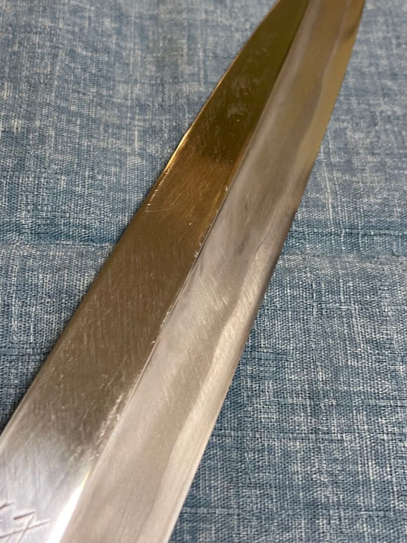 研晴　八角　柳刃包丁　23センチ