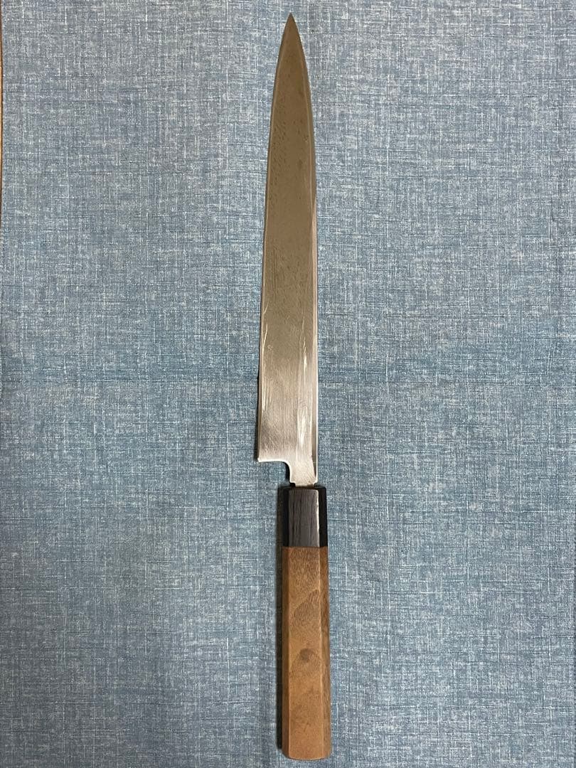 研晴　八角　柳刃包丁　23センチ