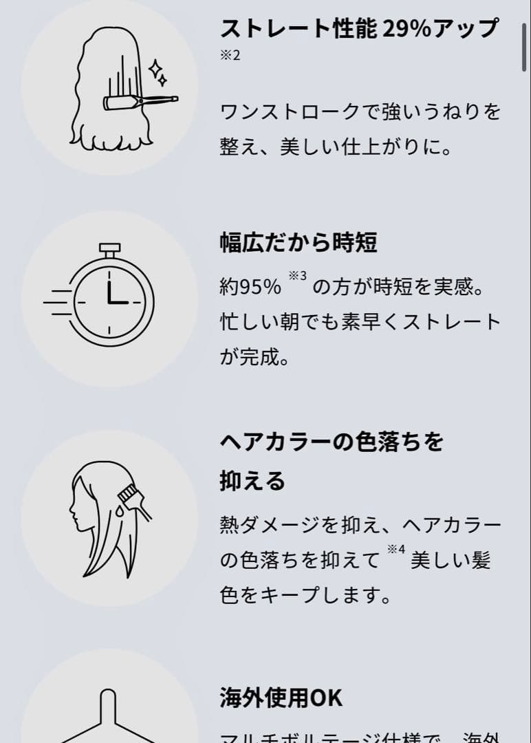 ReFa リファパワーストレートアイロン プロ（ホワイト）定価33000税込