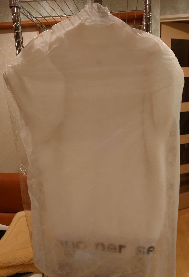 アンパスィ 防寒ジャケット　Lサイズ ホワイトファジー素材