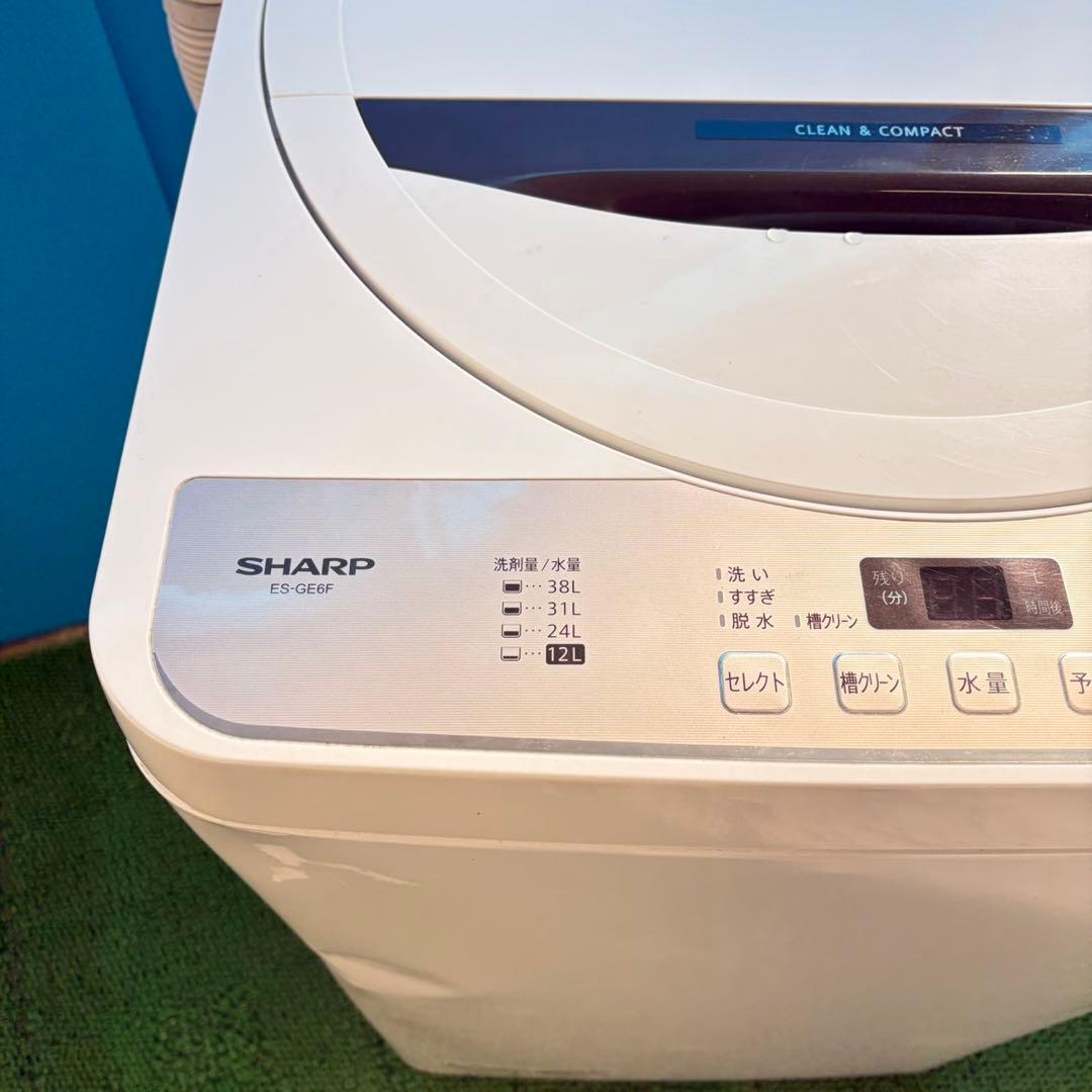 579 SHARP 6キロ　一人暮らし　国内メーカー　極美品　格安　一人暮らし