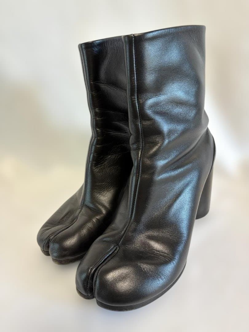 メゾンマルジェラ　黒 タビ　ブーツ　 高ヒールブーティ　ショートブーツ