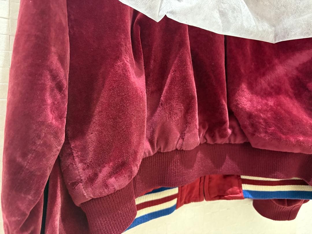 超希少 鹿島アントラーズ インファイト ベロア スカジャン ブルゾン