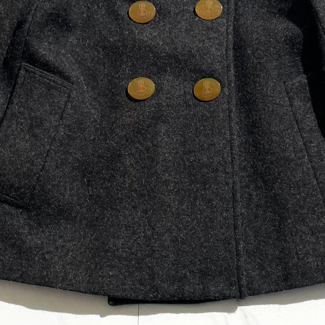 希少90s　ヴィヴィアンウエストウッド　ラムファー襟　オーブボタン　コート