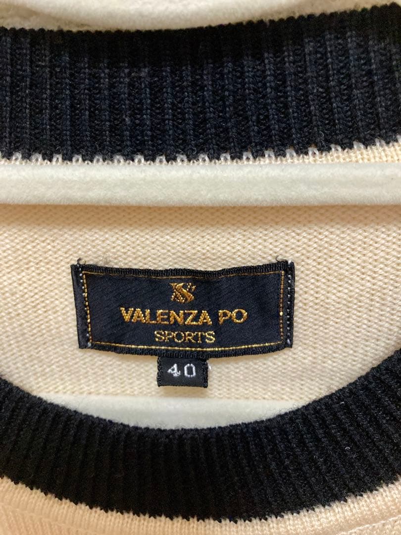 VALENZA PO SPORTSクリーム色のセーター40
