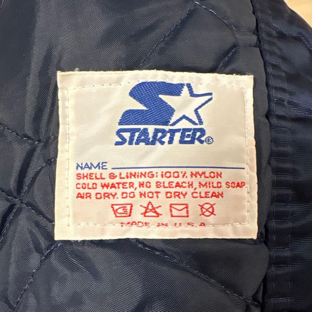80s USA製　スターター　ニューヨークヤンキース　サテン　スタジャン