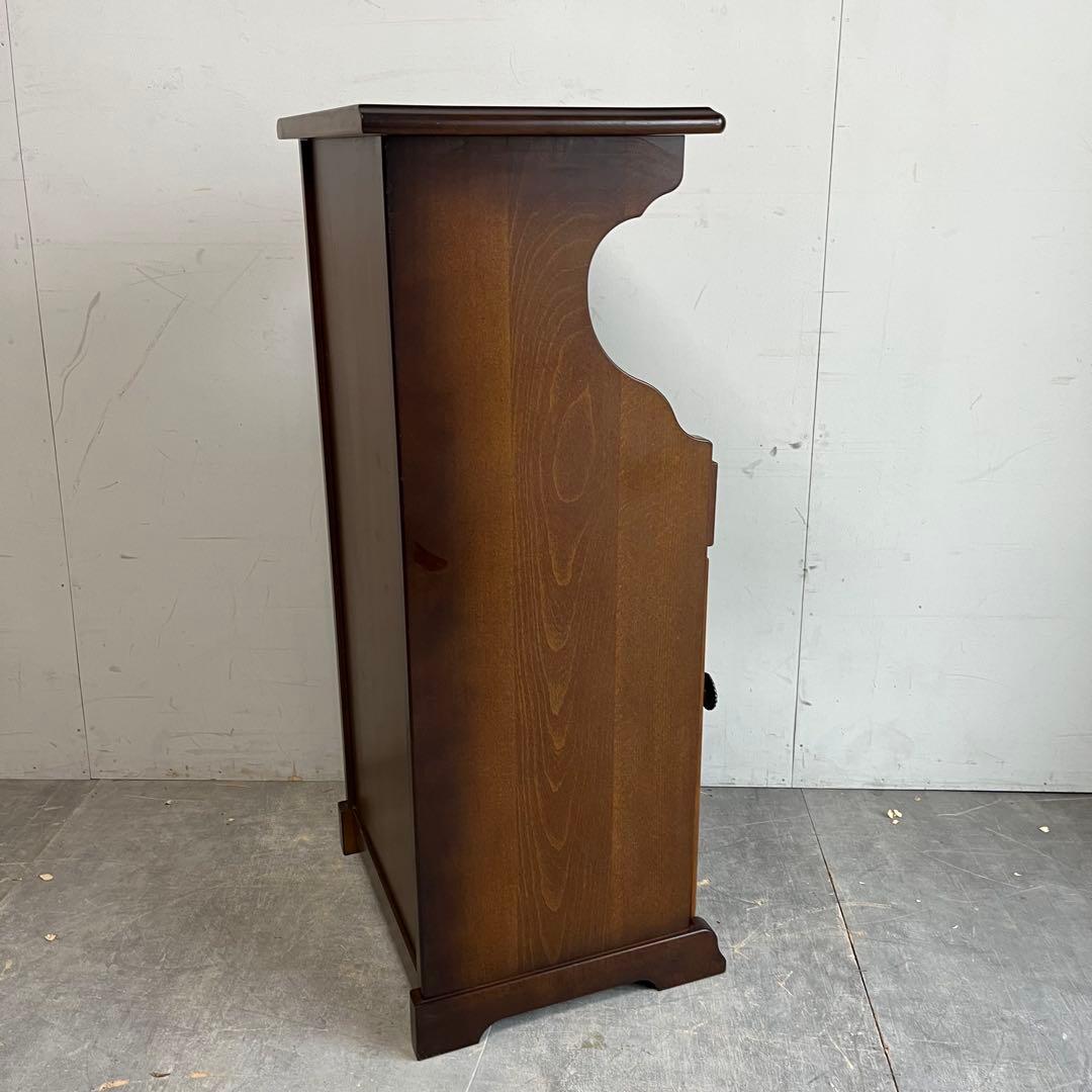 オールド karimoku コロニアル 花台 電話台 昭和レトロ z386