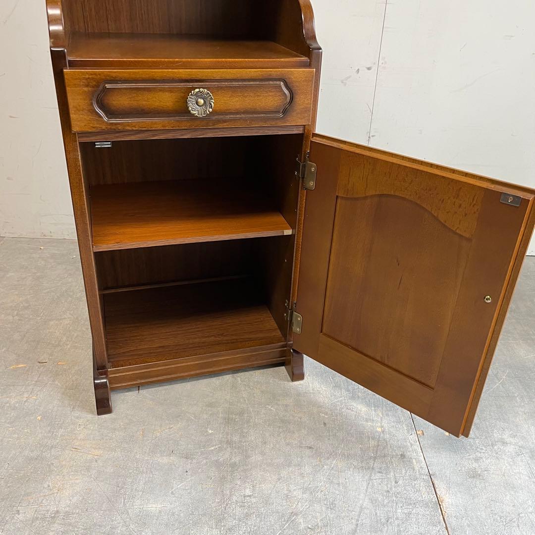 オールド karimoku コロニアル 花台 電話台 昭和レトロ z386