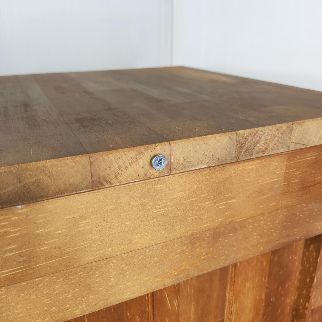 スリムチェスト 6段 木製 引き出し ナチュラル レトロ風 無垢材風 収納