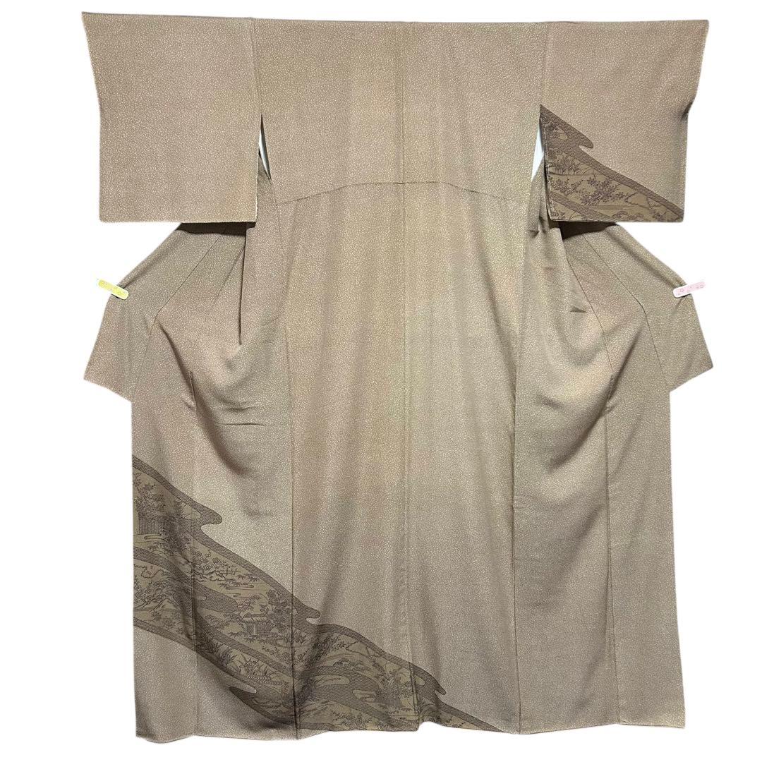 未使用近い　美品　袷　正絹　江戸小紋　大小霰　訪問着　フルセット