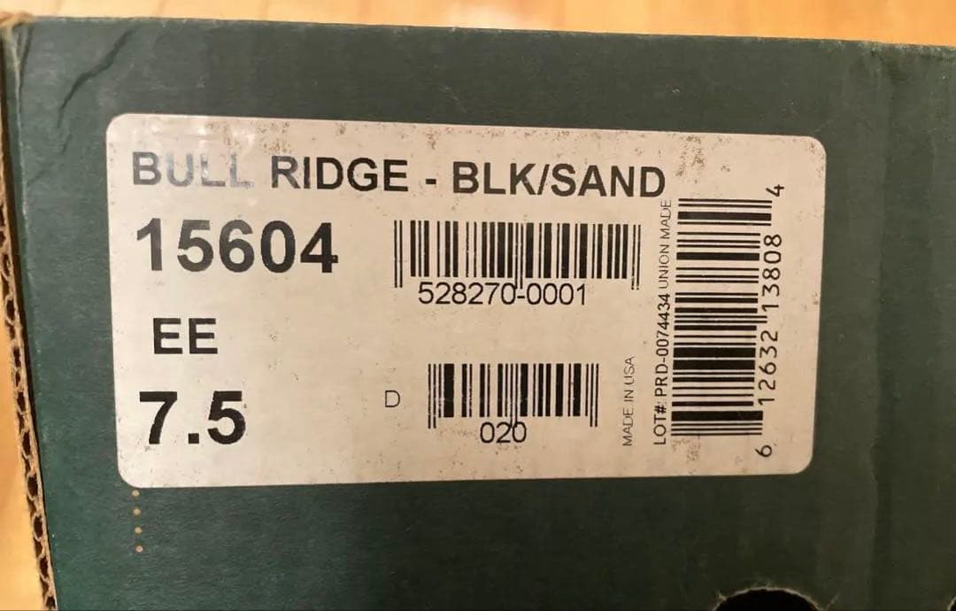 Danner Bull Ridge ブラック/サンド 7.5 EE