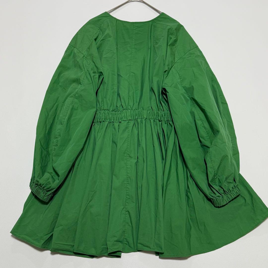 ルフィル　ギャザーブラウス　チュニック フレア Vネック 近年モデル