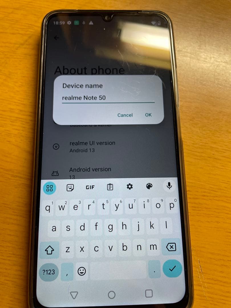realme Note 50 本体