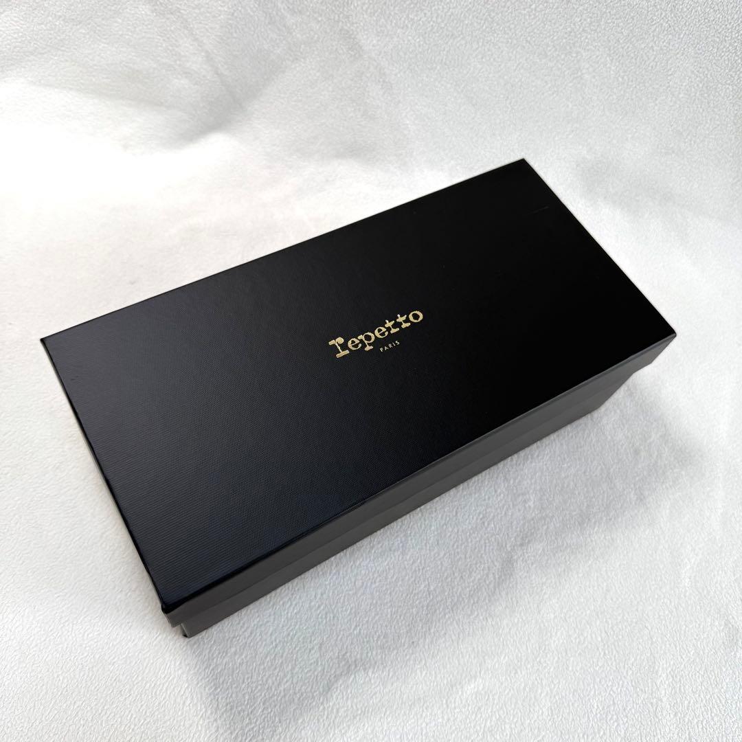 極美品・箱付✨レペット リルー バレエフラット レザー ブラック 37