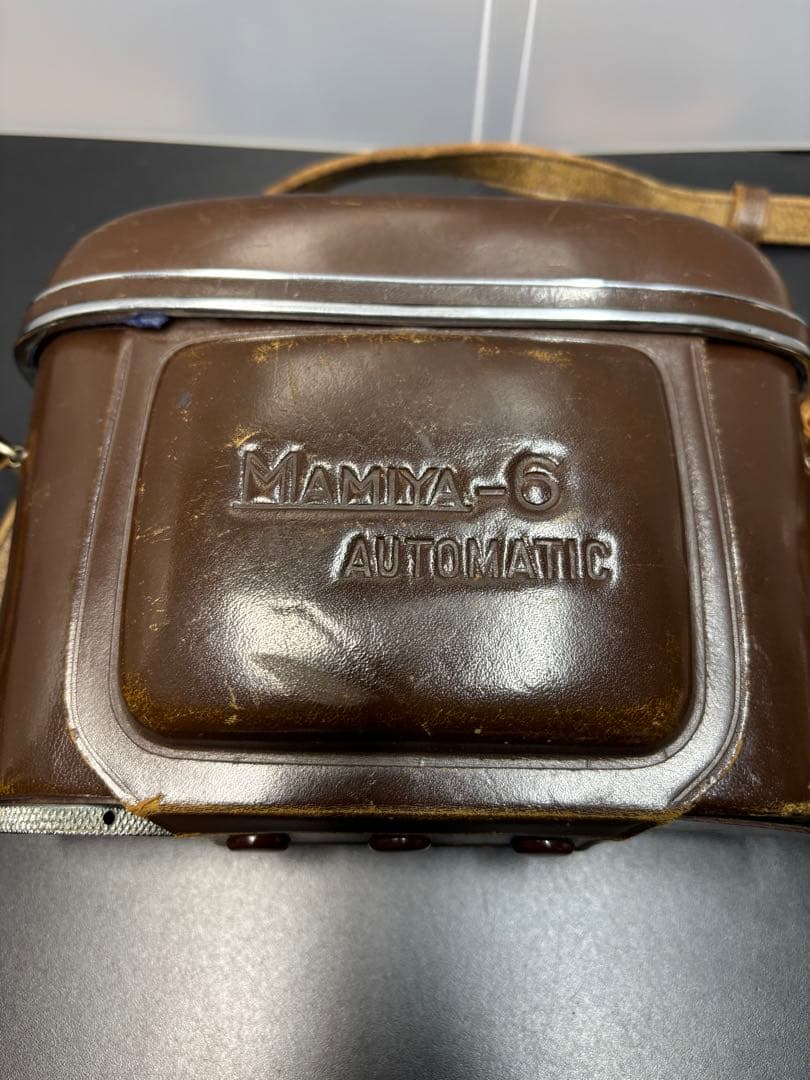 【希少品】マミヤ6 Mamiya6 ケース付き 中判蛇腹カメラ 当時物