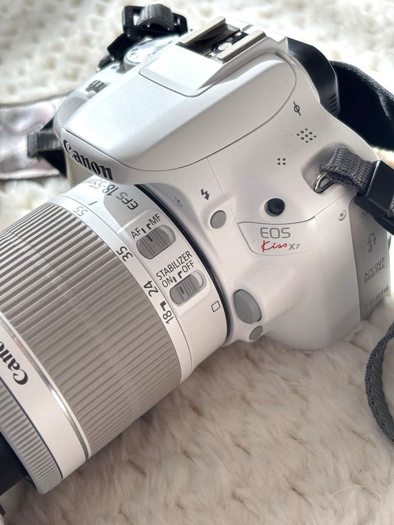 Canon EOS Kiss X7ホワイト 白 一眼レフ