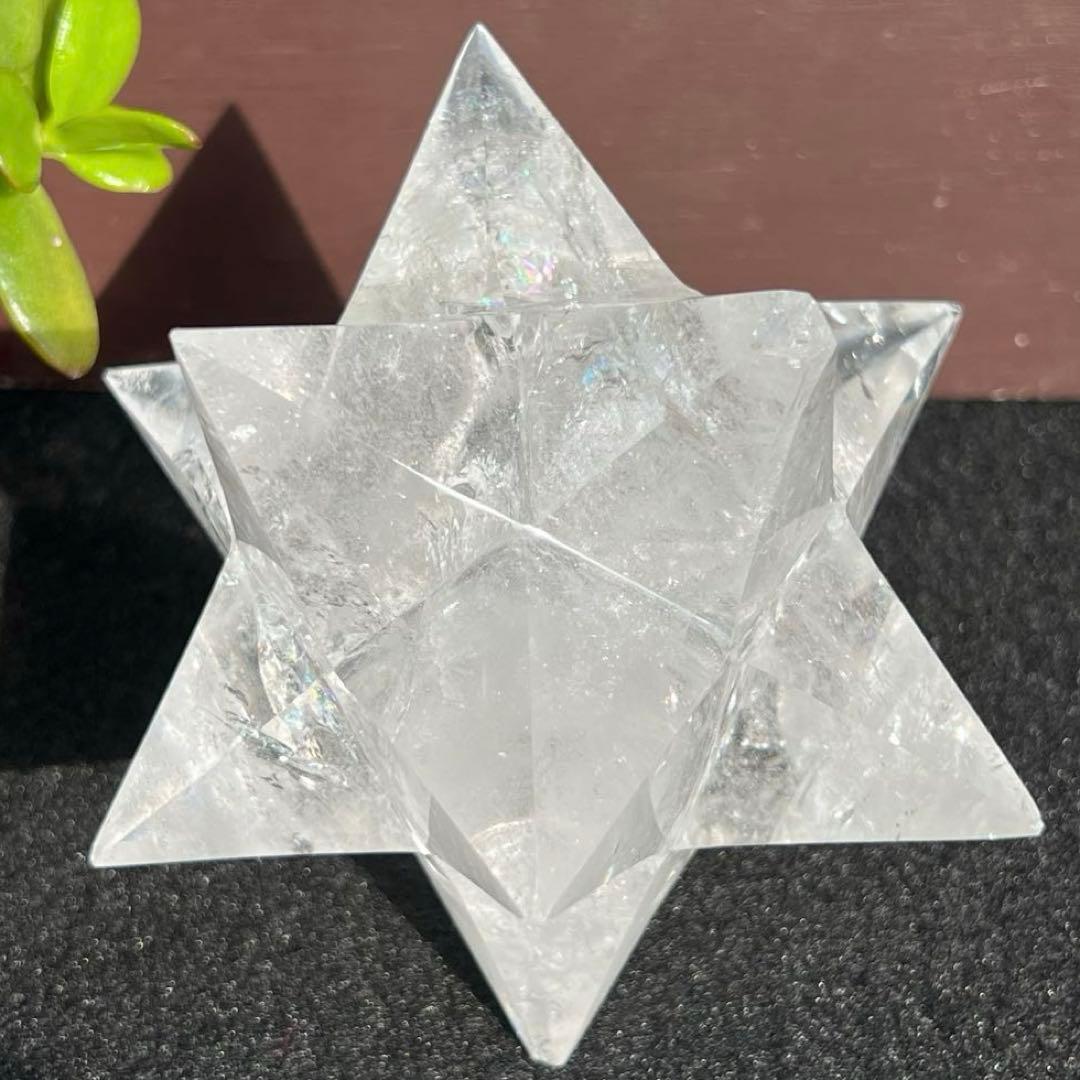 ※訳あり品 虹入り アステロイド 水晶 天然石 パワーストーン