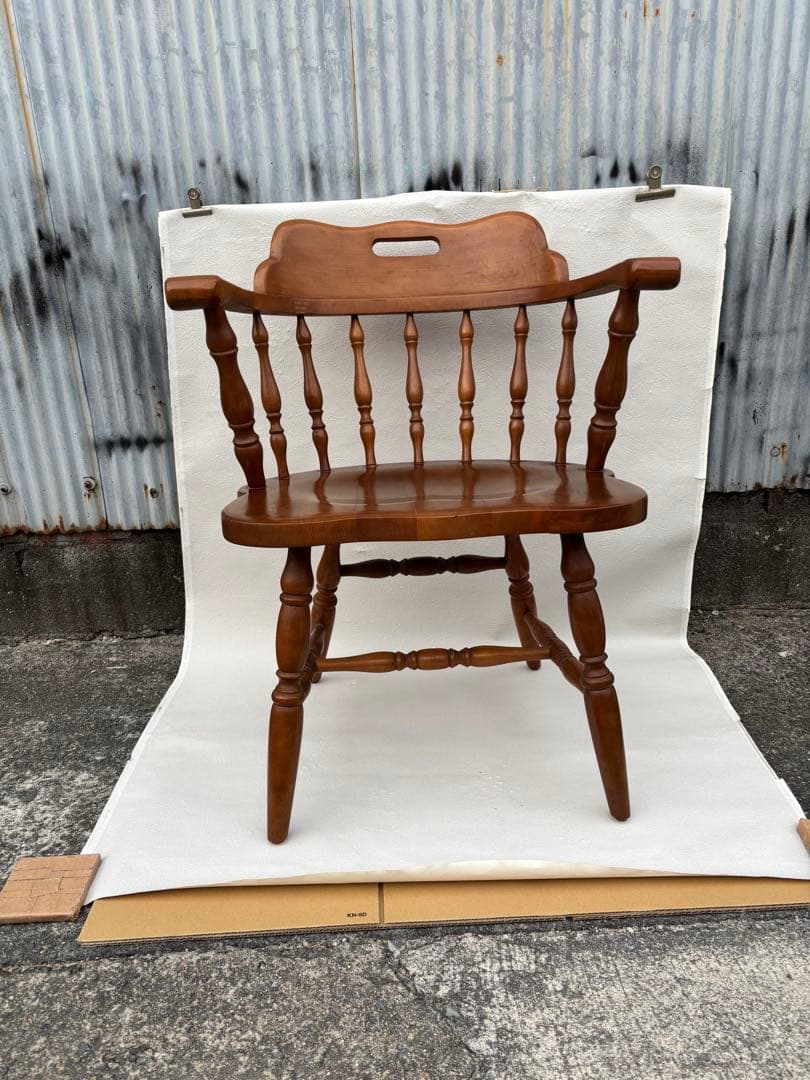 アンティークな飛騨産業 キツツキ ウィンザーチェアー　きれい　木製チェア　ラスト
